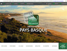 Tablet Screenshot of guide-du-paysbasque.com